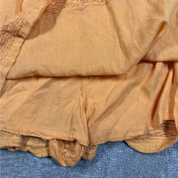 Free People La Mer Romper Dress Women's XS Mini Puff Sleeves Boho Festival - Picture 4 of 7